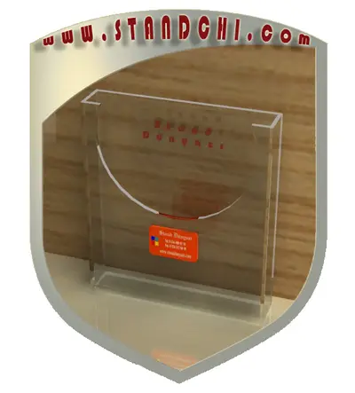 Prospektständer-Entwürfe — Regal mit Prospektfächern, Rot (als 3D-Visualisierungen)