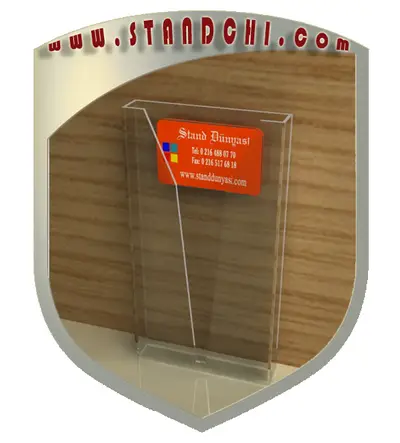 Prospektständer-Entwürfe — Acryl (Plexiglas), Rot (als 3D-Visualisierungen)