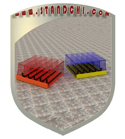 Prospektständer-Entwürfe — Acryl (Plexiglas), Grün (als 3D-Visualisierungen)