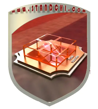 Conceptions de Présentoirs de Comptoir — étagères ouvertes étagées, ton bois (en visualisations 3D)