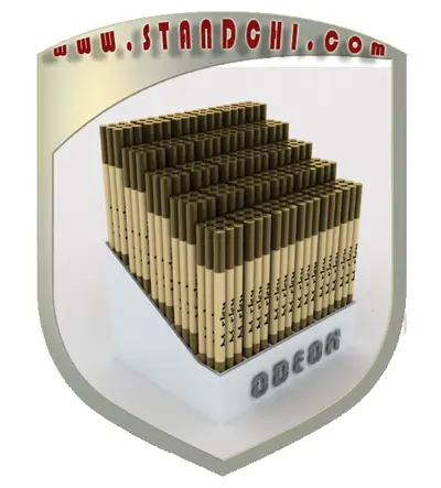 Conceptions de Présentoirs de Comptoir — étagères ouvertes étagées, blanc (en visualisations 3D)