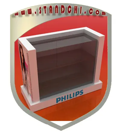 Conceptions de Présentoirs sur Pied — MDF peint, noir (en visualisations 3D)