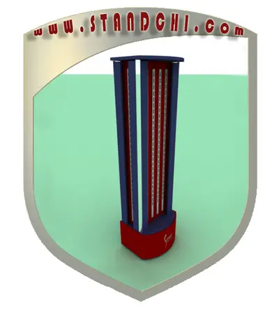 Conceptions de Présentoirs sur Pied — rangement sous comptoir, noir (en visualisations 3D)