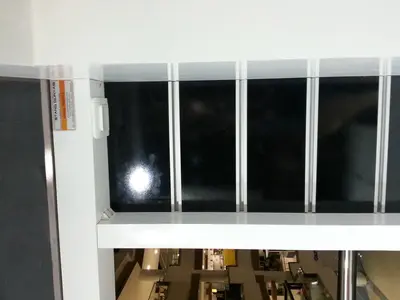 Özsoy Eşarp — Olivium — mall kiosk — painted MDF, recessed downlights