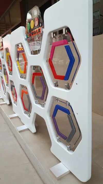LEDWALK — ABD — tezgâh altı depolama, beyaz (sahada montaj)