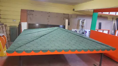 Organic Crush — États-Unis — MDF peint, orange (emballage pour expédition)