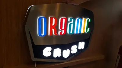 Organic Crush — États-Unis — toiture en pente, vert (emballage pour expédition)