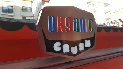 Organic Crush — États-Unis — rangement sous comptoir, vert (l'unité installée)