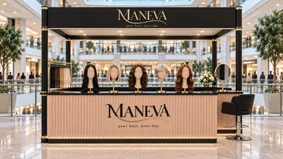 MANEVA — كشك متوّج أمام شرفة (تصور ثلاثي الأبعاد بمساعدة الذكاء الاصطناعي)