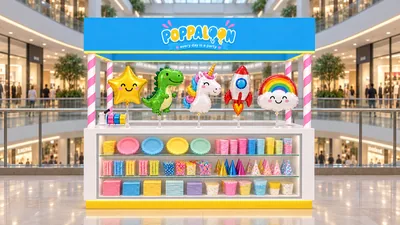 POPPALOON — كشك متوّج أمام شرفة (تصور ثلاثي الأبعاد بمساعدة الذكاء الاصطناعي)