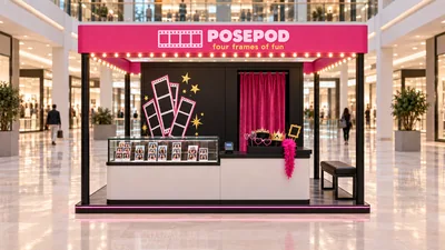 POSEPOD — كشك جزيرة متوّج (تصور ثلاثي الأبعاد بمساعدة الذكاء الاصطناعي)